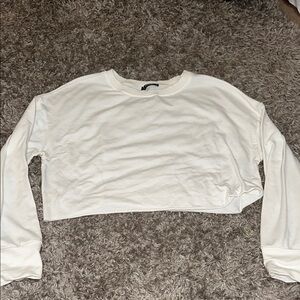 SHEIN White Cropped Long Sleeve